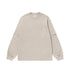 Khaki oversized long sleeve t-shirt for men with pocket detail