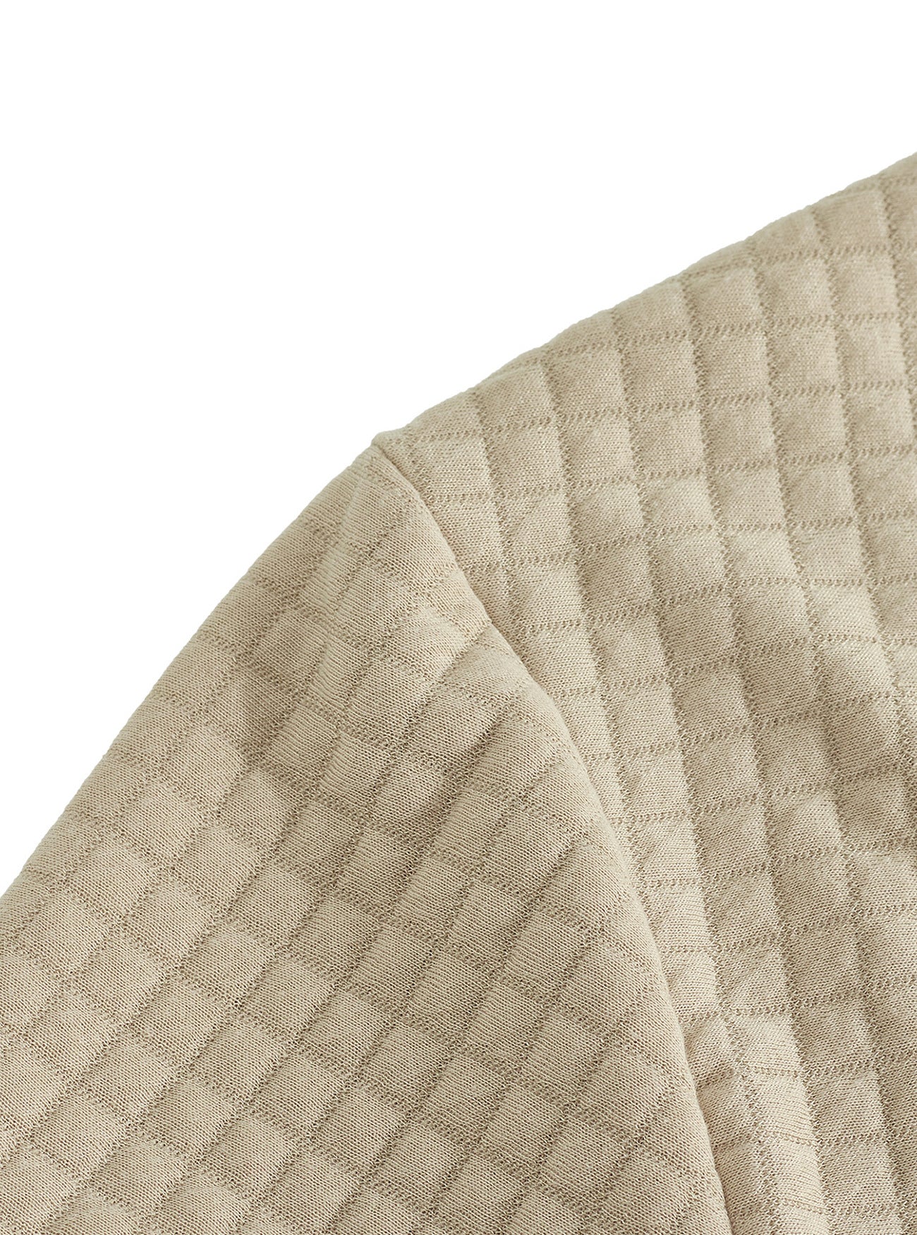 khaki sweatshirt sleeve texture close-up with ribbed finish