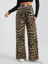 leopard print wide leg pants full body streetwear look