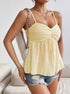 Lightweight yellow summer top for women, perfect for beach or travel

