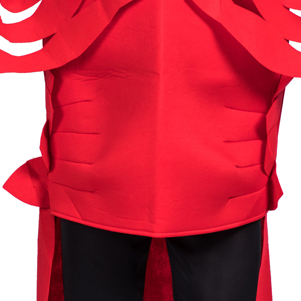 Shell detail of lobster Halloween costume front view