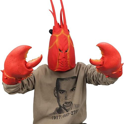lobster latex halloween mask funny animal cosplay