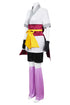 machi cosplay hunter x hunter costume three quarter angle showing yellow bow and sash