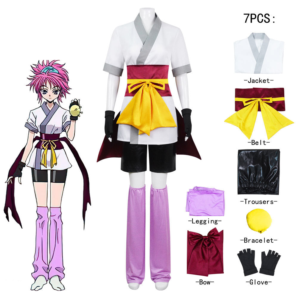 machi komacine cosplay costume hunter x hunter 7 piece anime halloween outfit full set