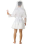 Back view of funny groom bride Halloween costume