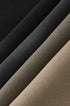 Fabric close-up of 4 different colors of  mens dress pants texture