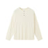 Off-White men’s henley long sleeve t-shirt oversized cleanfit casual look