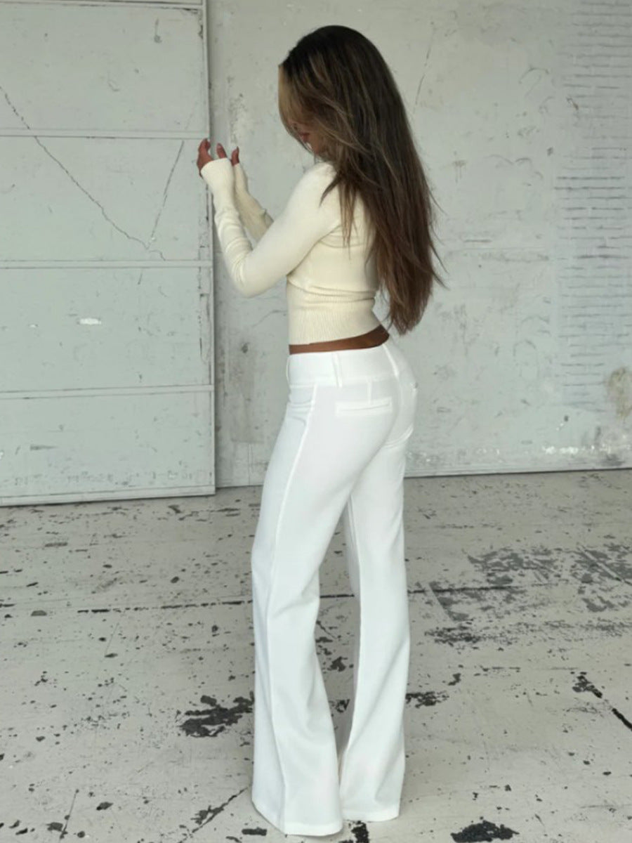 Off white slim fit knit cardigan sweater side profile