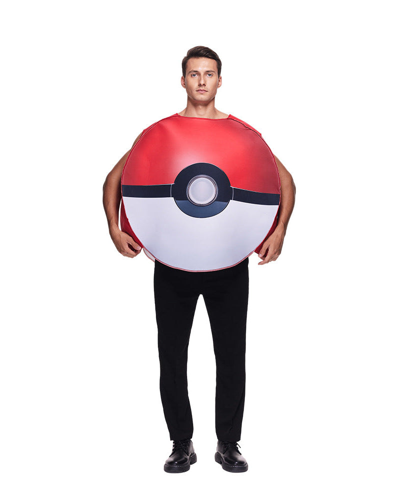Pokéball Halloween costume front view