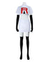 Team Rocket Jessie cosplay top with red R logo anime halloween costume piece