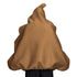 Back view of poop emoji Halloween costume with hooded top
