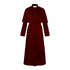 red priest costume robe for halloween with long button front
