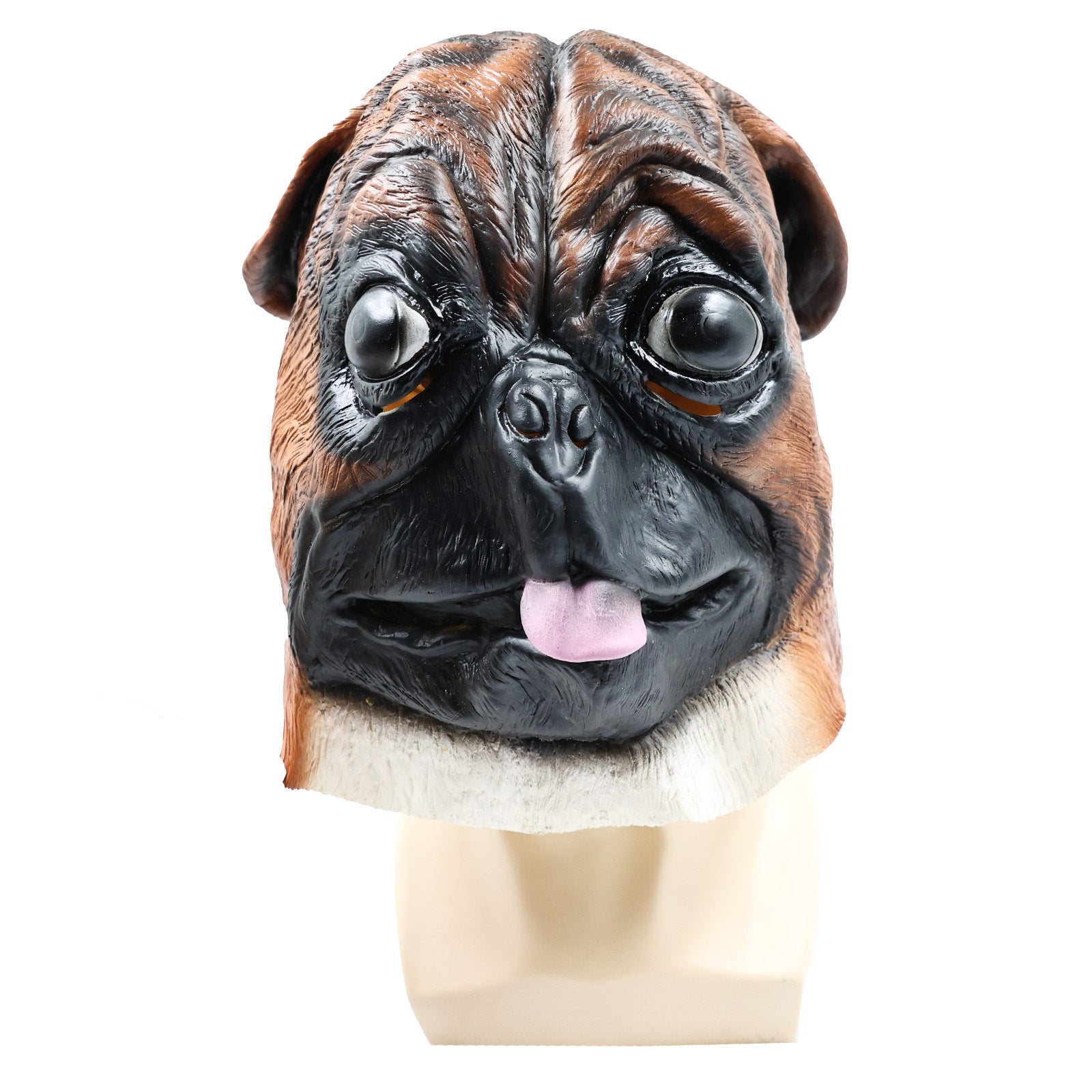 pug latex halloween mask cute dog animal cosplay