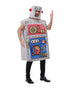 Funny adult robot costume with metallic box design