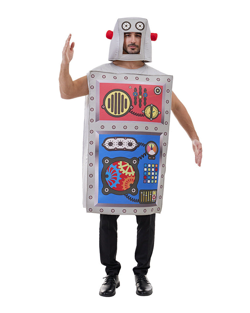 Retro robot Halloween costume full front view