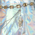 rumi white metallic halloween costume kpop cosplay waist chain detail silver shorts