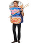 Unisex cup noodles costume side pose