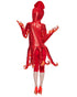 Back view of squid Halloween outfit for adults