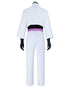 Team Rocket James anime cosplay costume full set with top pants gloves and belt back view