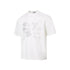 White vintage birdcage rose graphic T-shirt product view