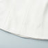 Hemline and structure details of white blazer