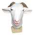 white goat latex halloween mask funny animal headgear