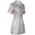 women’s bloody nurse Halloween costume side angle short dress