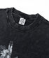Close-up of black Yesskary tee neckline with visible tag.