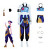 zoey halloween costume kpop cosplay blue lotus top pants jewelry set