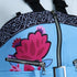 zoey halloween costume kpop cosplay blue lotus floral print close up